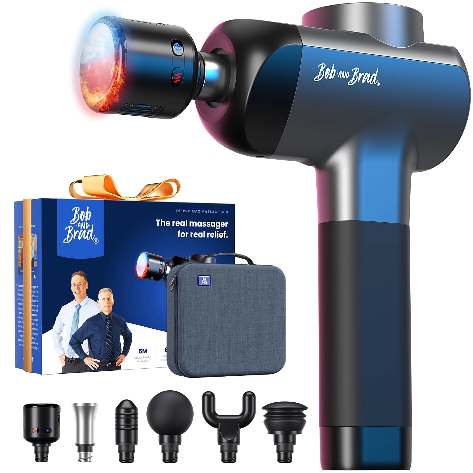 X6 Pro Max Massage Gun - Heat-Cold