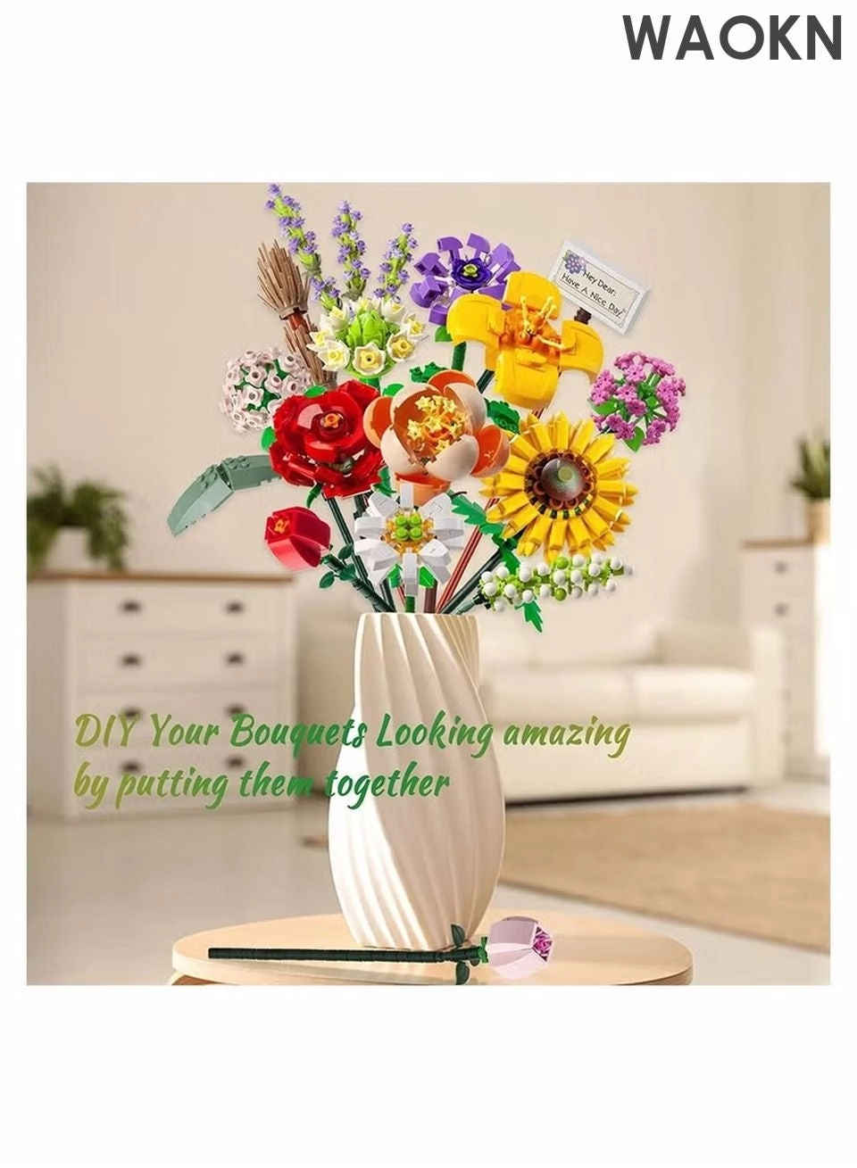 Flower Bouquet Building Blocks - 547pcs