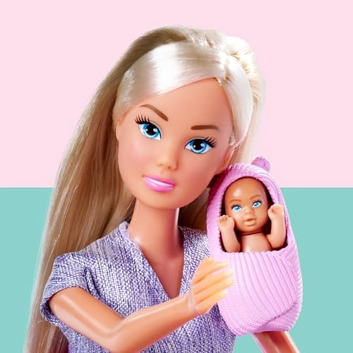 Steffi Fashion Doll - 29 cm Pregnant with Baby 4 cm 12-Piece Accessory Set Ages 3+