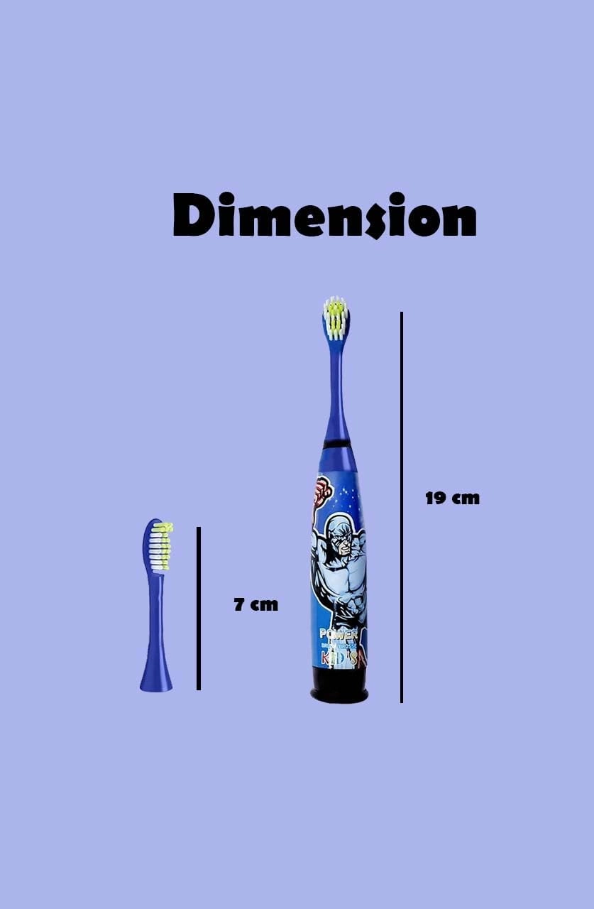 Baby Electric Toothbrush - Sonic Battery-powered Dual Brush Heads