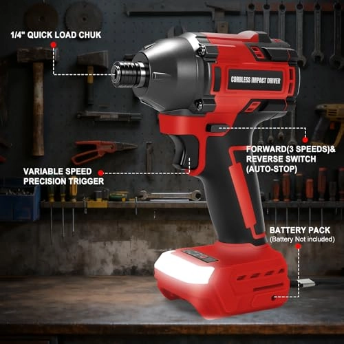 Impact Driver - 1/4" 2500 In-lbs Brushless