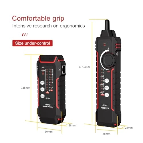 NF-802 - RJ11, RJ45, Cat5, Cat6, LAN, Ethernet, Telephone Multifunction Cable Tester & Tracker