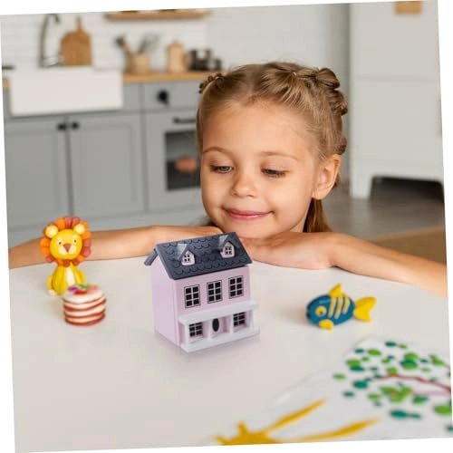 Miniature House - DIY Pink Wood