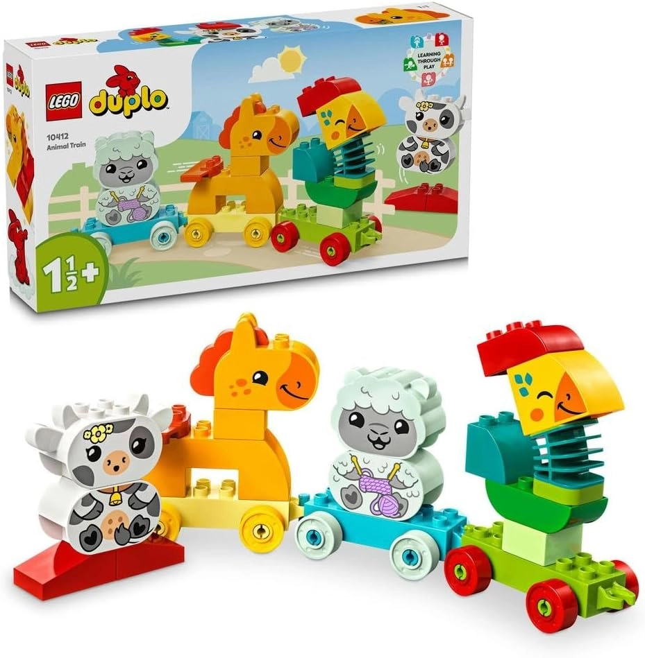 LEGO DUPLO My First Animal Train (10412) - Ages 1-3 4 Animal Figures