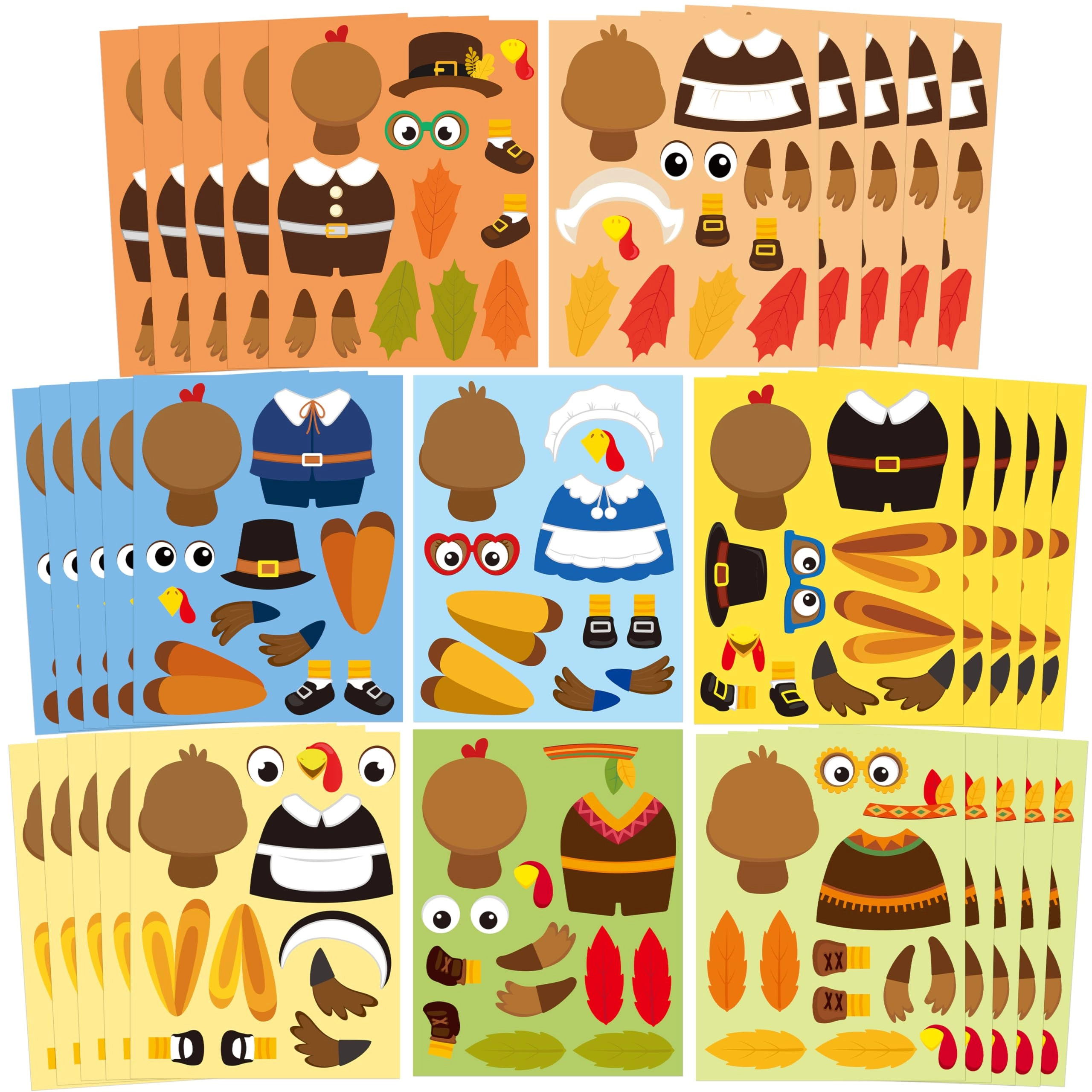 cy2side Thanksgiving Sticker Book 40 pcs