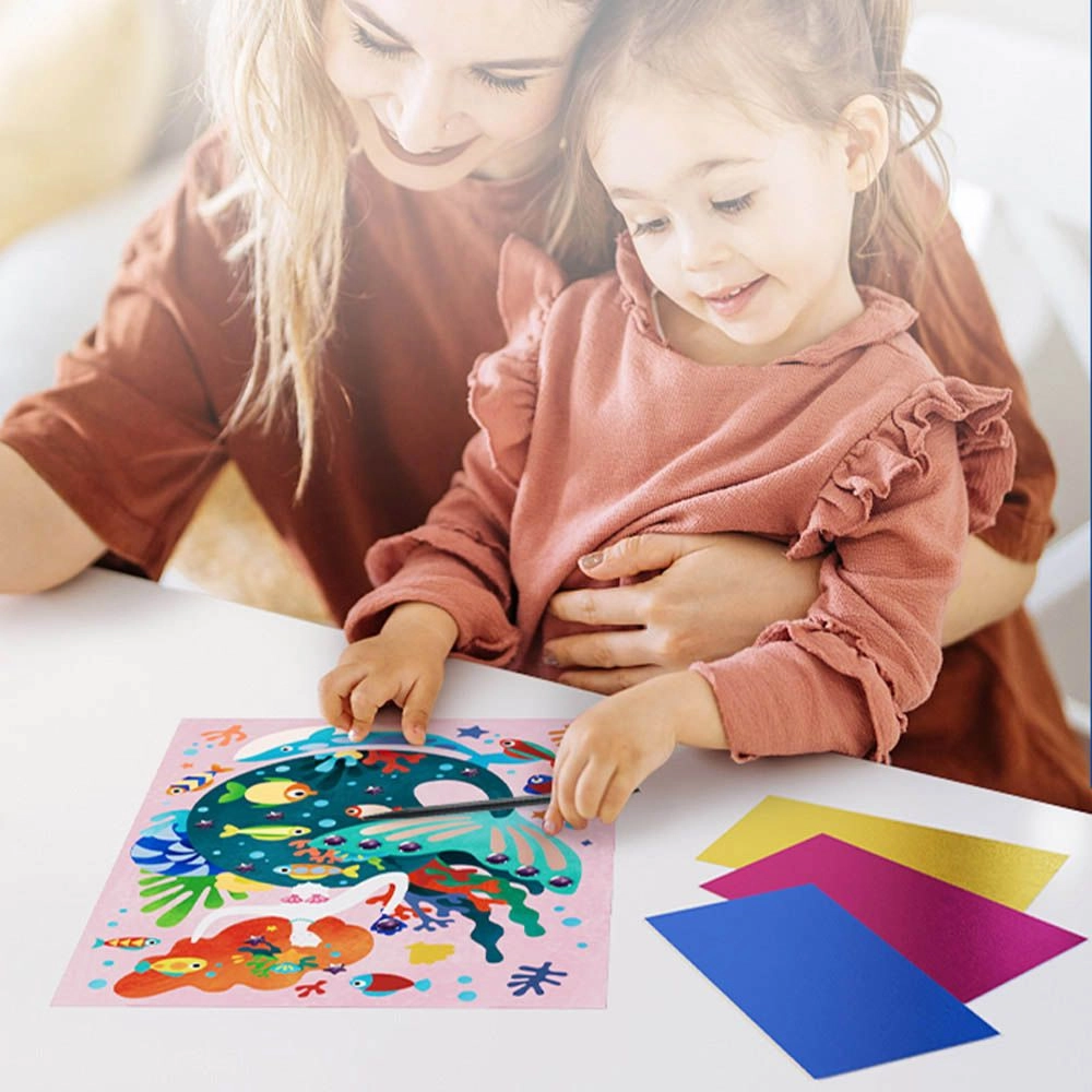 Gold Foil Sticker Book 4 pcs