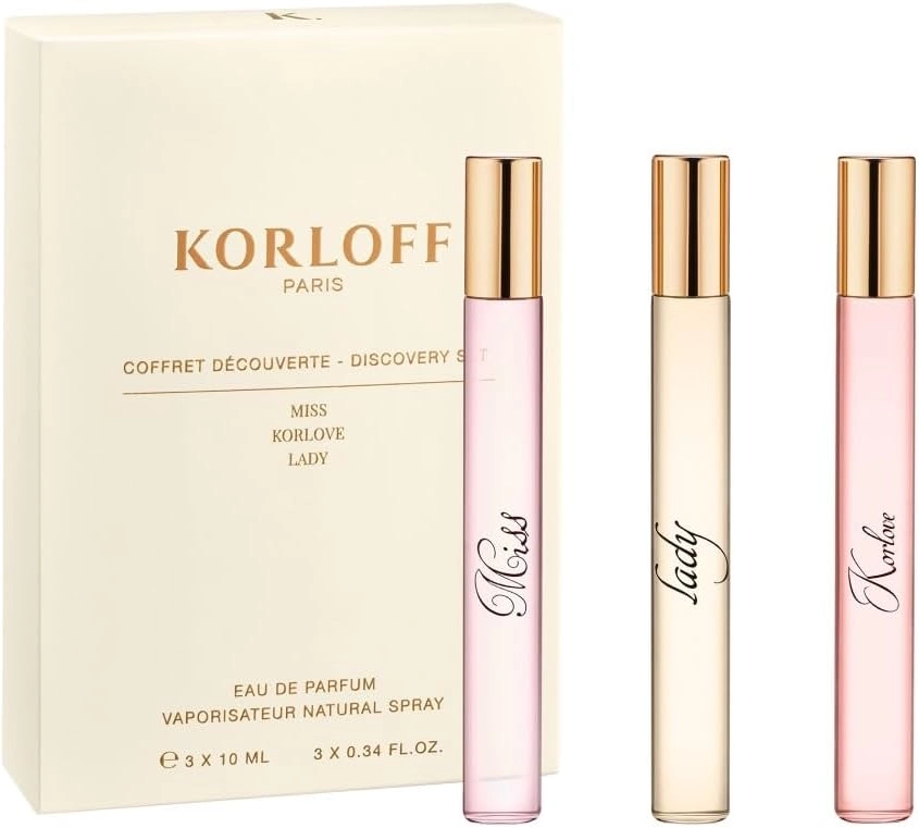 Korloff Paris Travel Giftset - Eau de Parfum 3X10ml