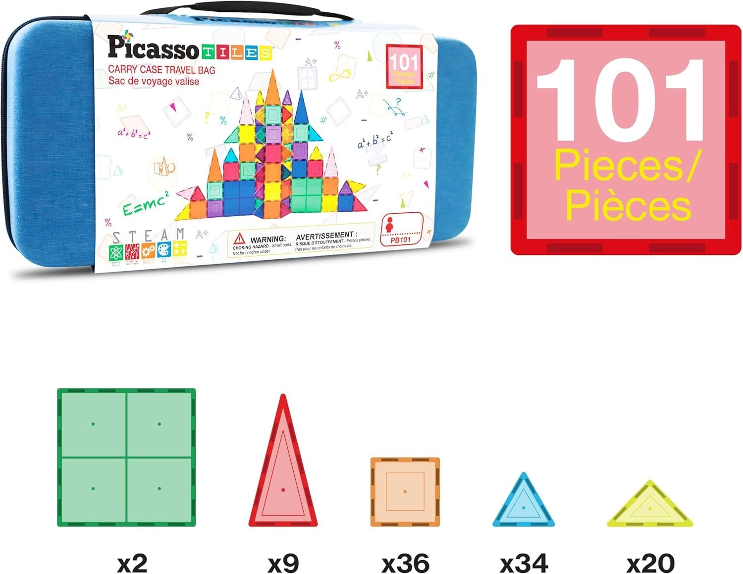 Magnetic Tiles - 101 pcs