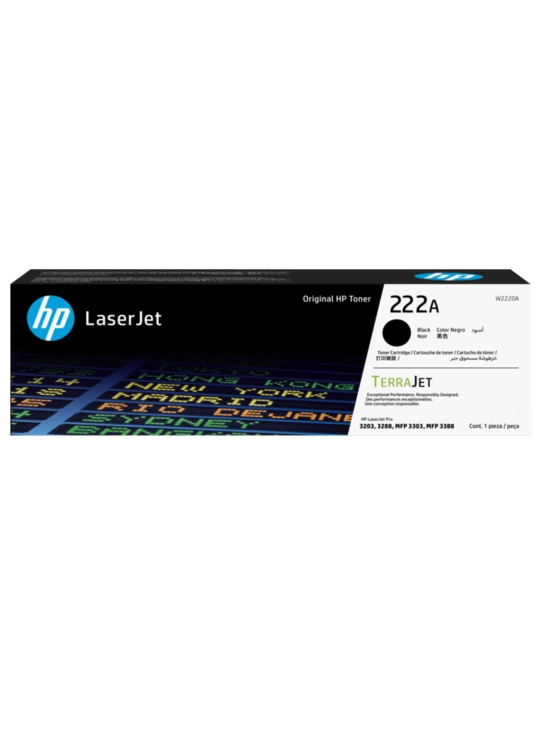 222A Toner Cartridge - Black Cyan Yellow Magenta