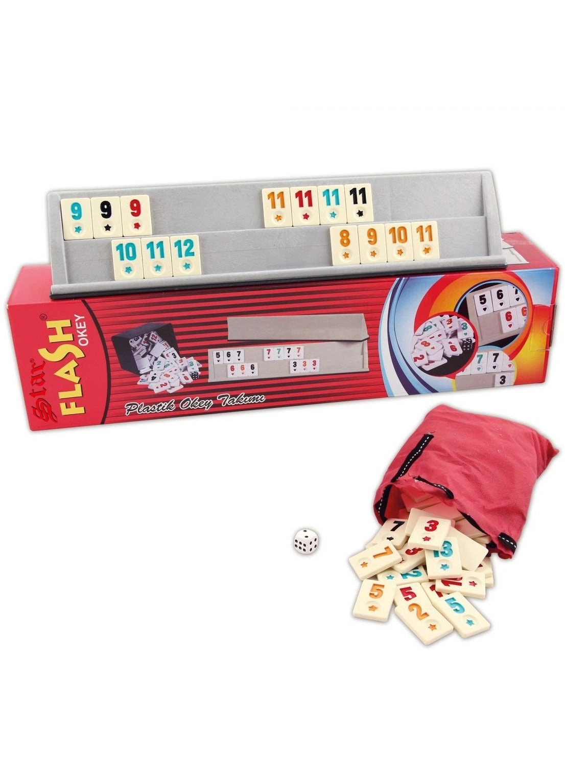 STAR Flash Okey - 104 Tiles 4 Plastic Racks
