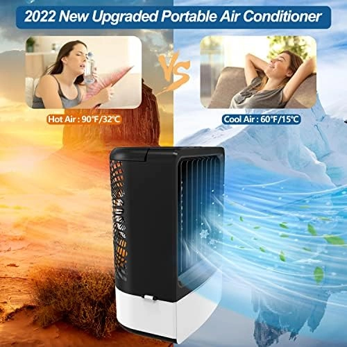 Mini Air Conditioner - 4000mAh Battery 450ML Remote Control