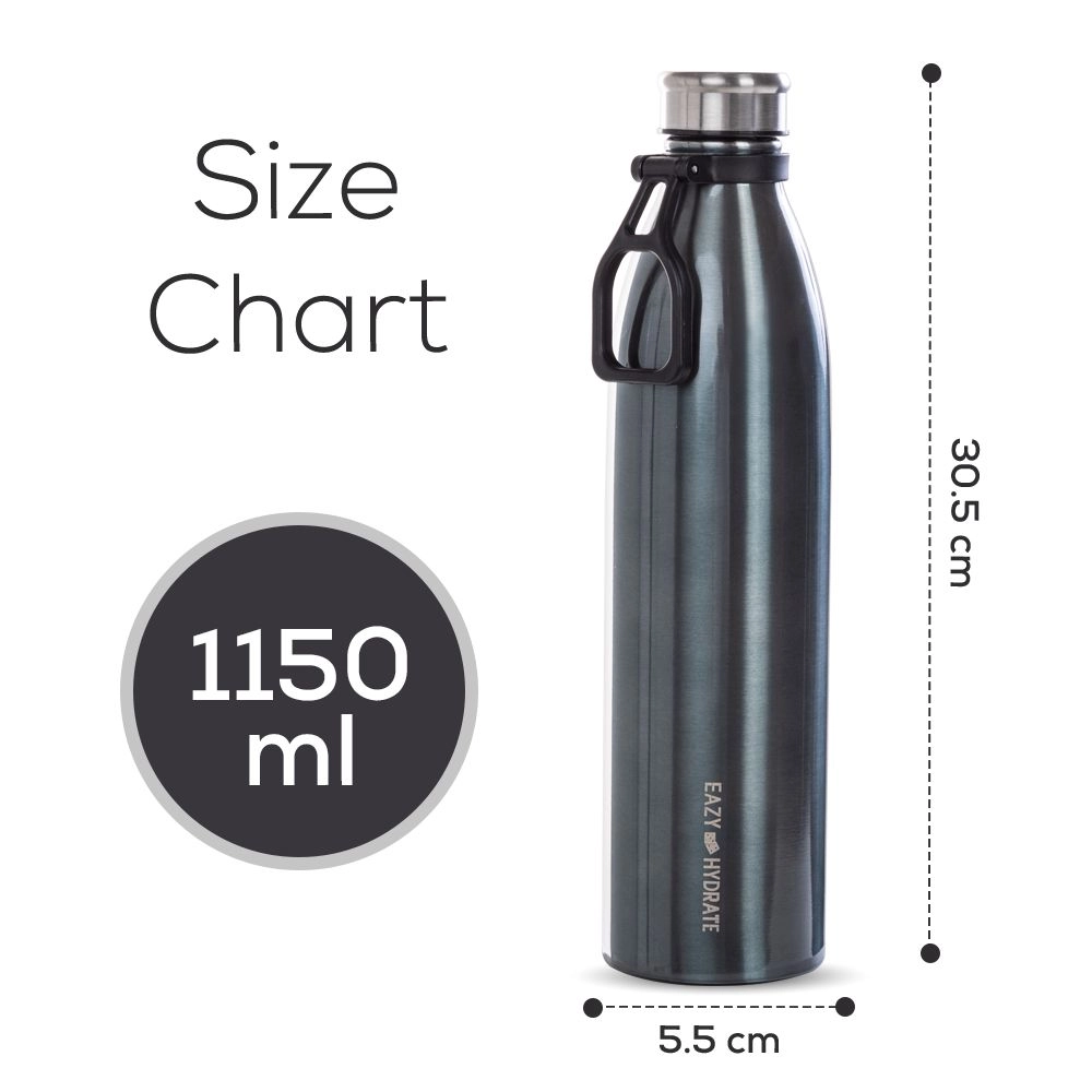 Steel Water Bottle - 1150 ml Spout Lid