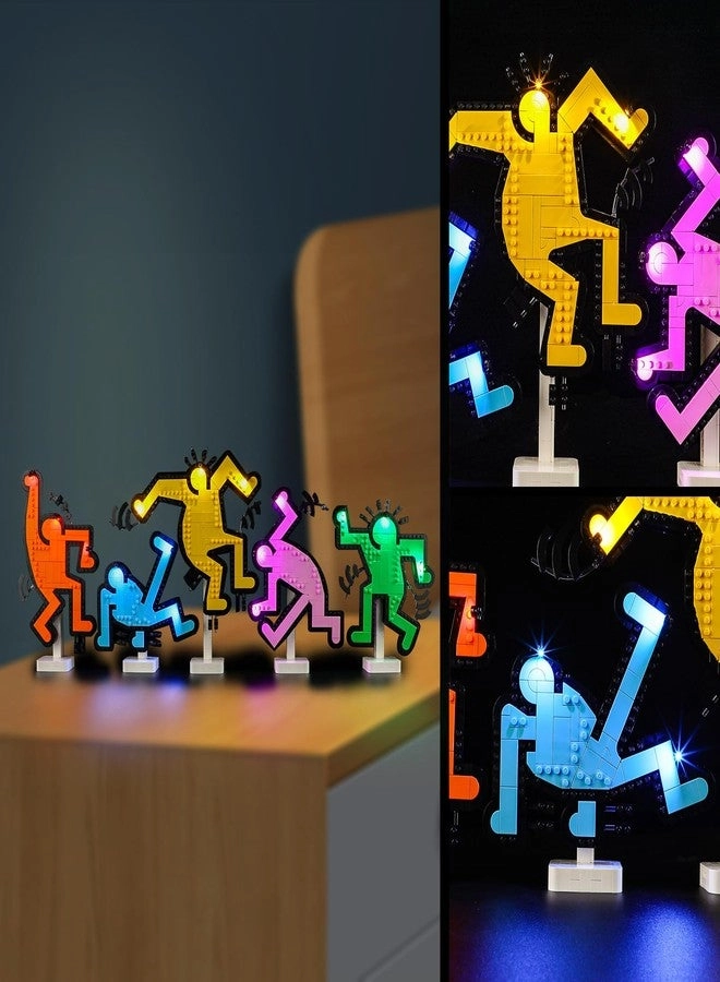 Led Light for LEGO Keith Haring Dancing Figures 31216