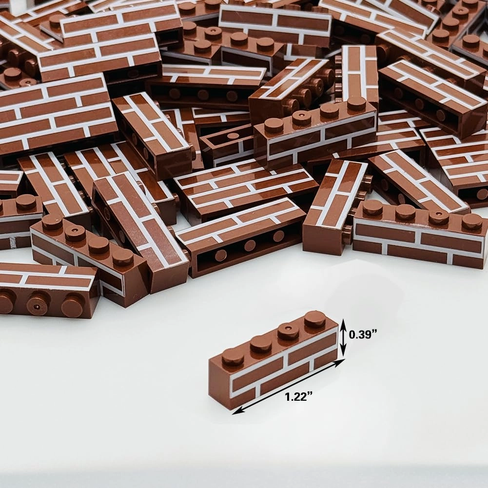 Classic Wall Building Bricks - 100 pcs