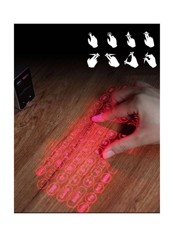 Laser Projection Keyboard - Wireless