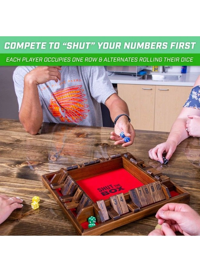 Shut the Box - Premium Wooden 4 Player