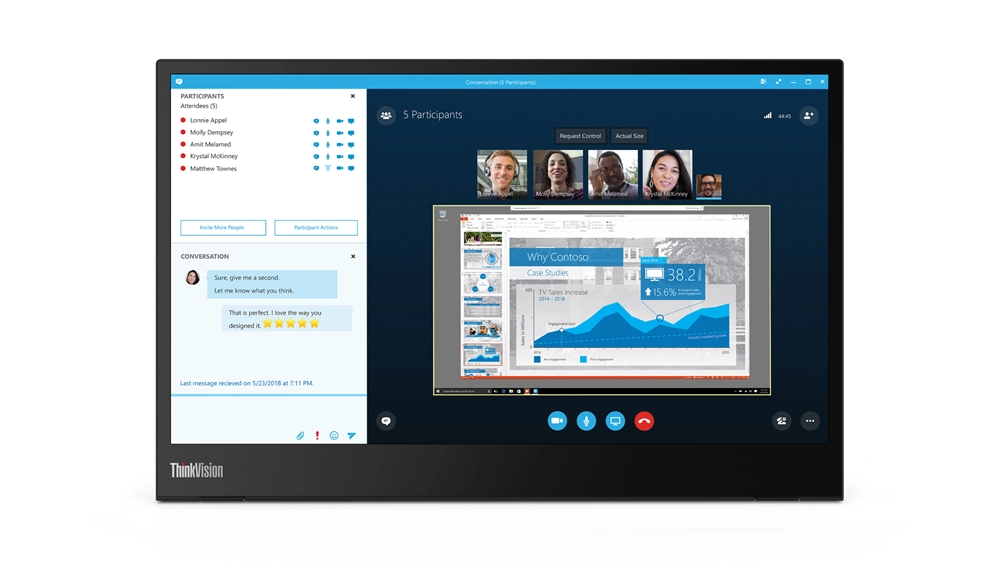 Thinkvision M14 - 61DDUAT6EU 14 inch 1920 x 1080