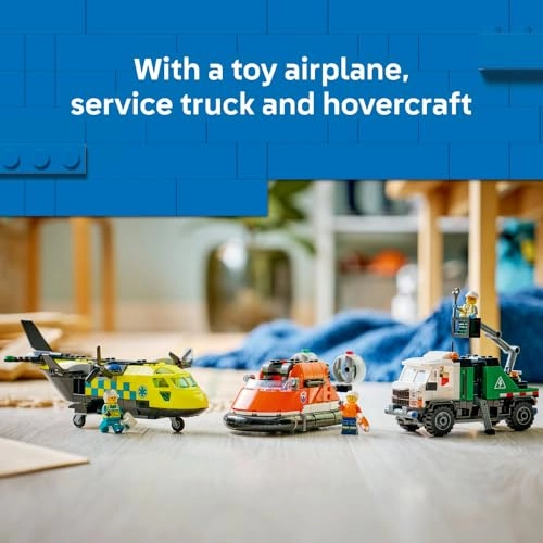 City Airplane Service Truck & Hovercraft Remix (60505)