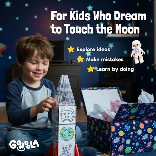 Magnetic Rocket Ship - Ages 3+ STEM