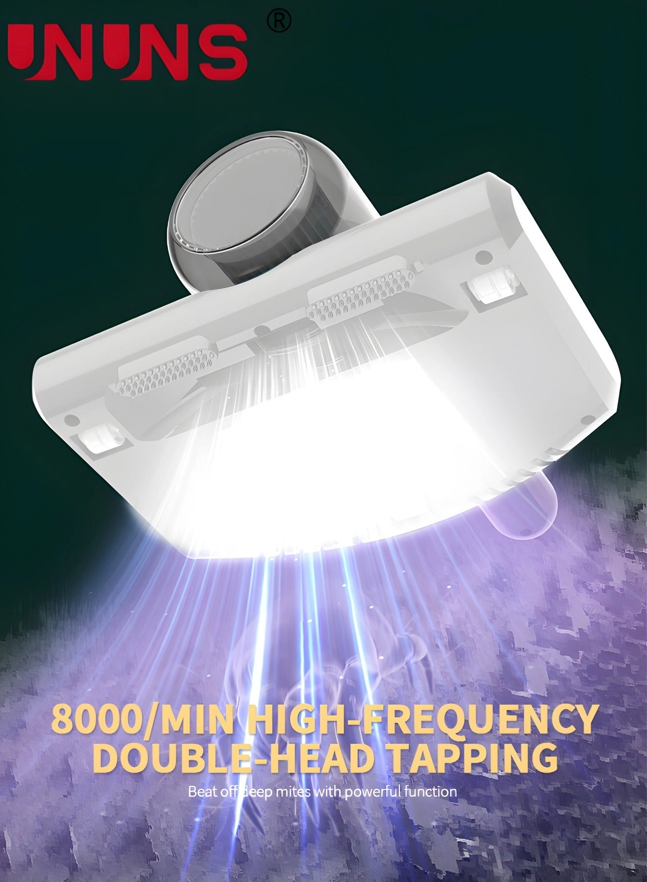 Bed UV Vacuum Cleaner - 12KPa Black