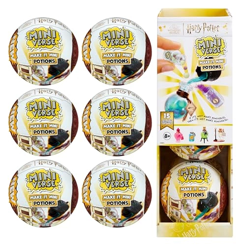 MGAS MINIVERSE Make It Mini Potions - Harry Potter - 6 Pack Party Pack