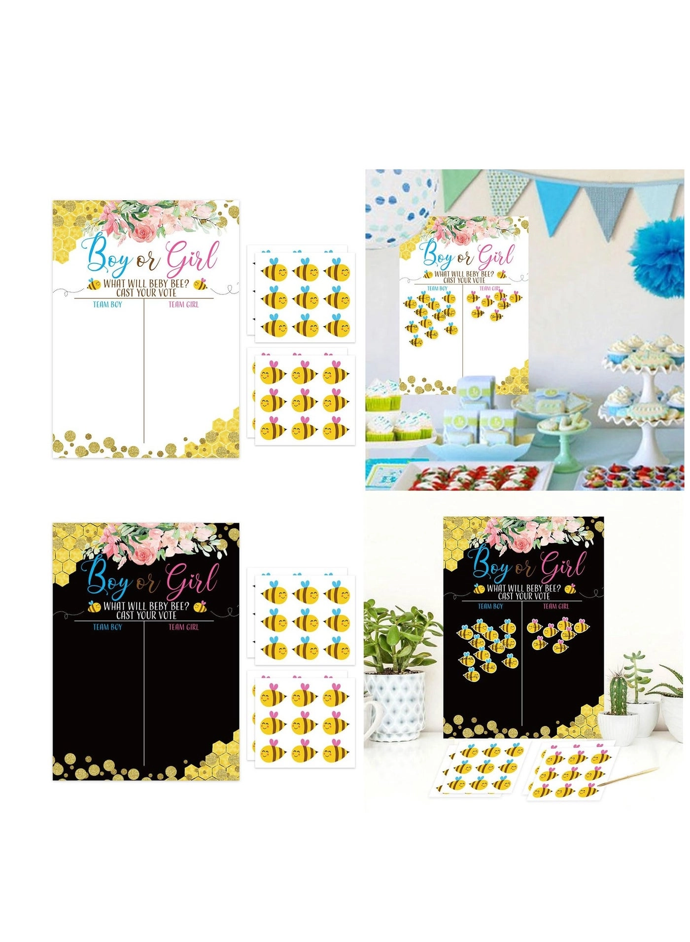 Baby Gender Reveal Board - 36 piece(s)