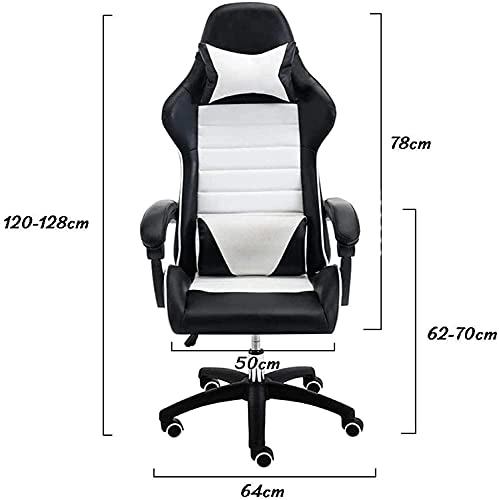 Desk Chair - PU Leather Brown High Back