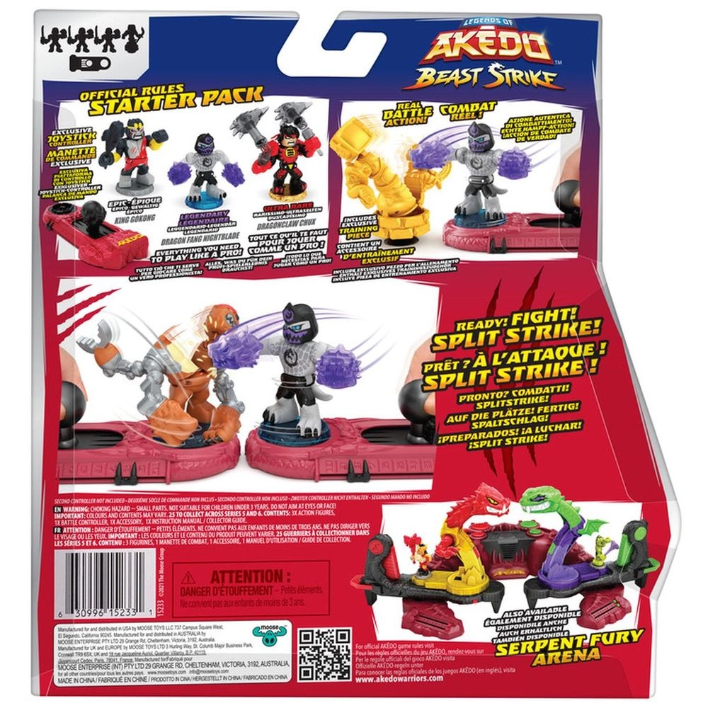 Beast Strike - Epic Warrior King Gokong + Ultra Rare Warrior Dragonclaw Chux + Legendary Warrior Dragon Fang Nightblade (15233) 3 pcs