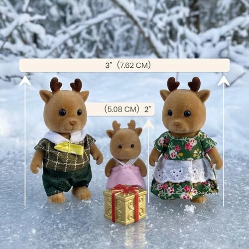 Fernwood Family - 3 Years Deer Family - Dollhouse, Family 3 pieces