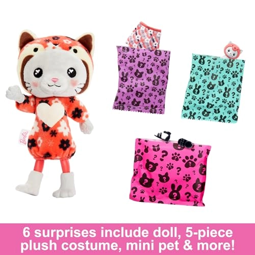 Barbie Cutie Reveal - Kitty/Red Panda Multicolor Ages 3+