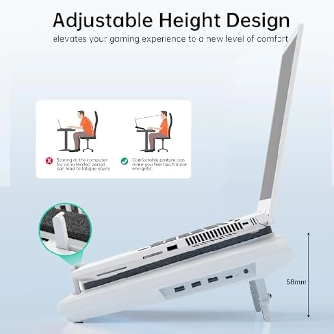 V12 Laptop Cooling Pad - 15-19 inch