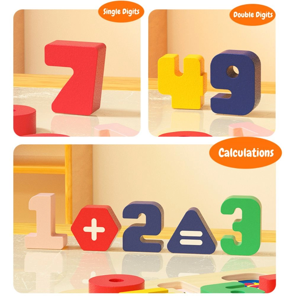 Wooden Number Board - 18 Months