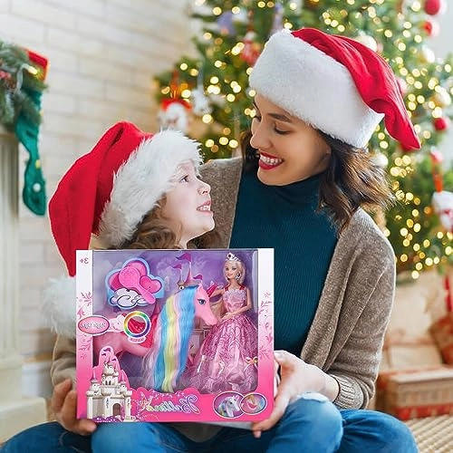 Unicorn Princess Doll - Magical Light Mane and Tail Set