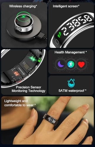 Smart Ring - Touchscreen Silver Size 10