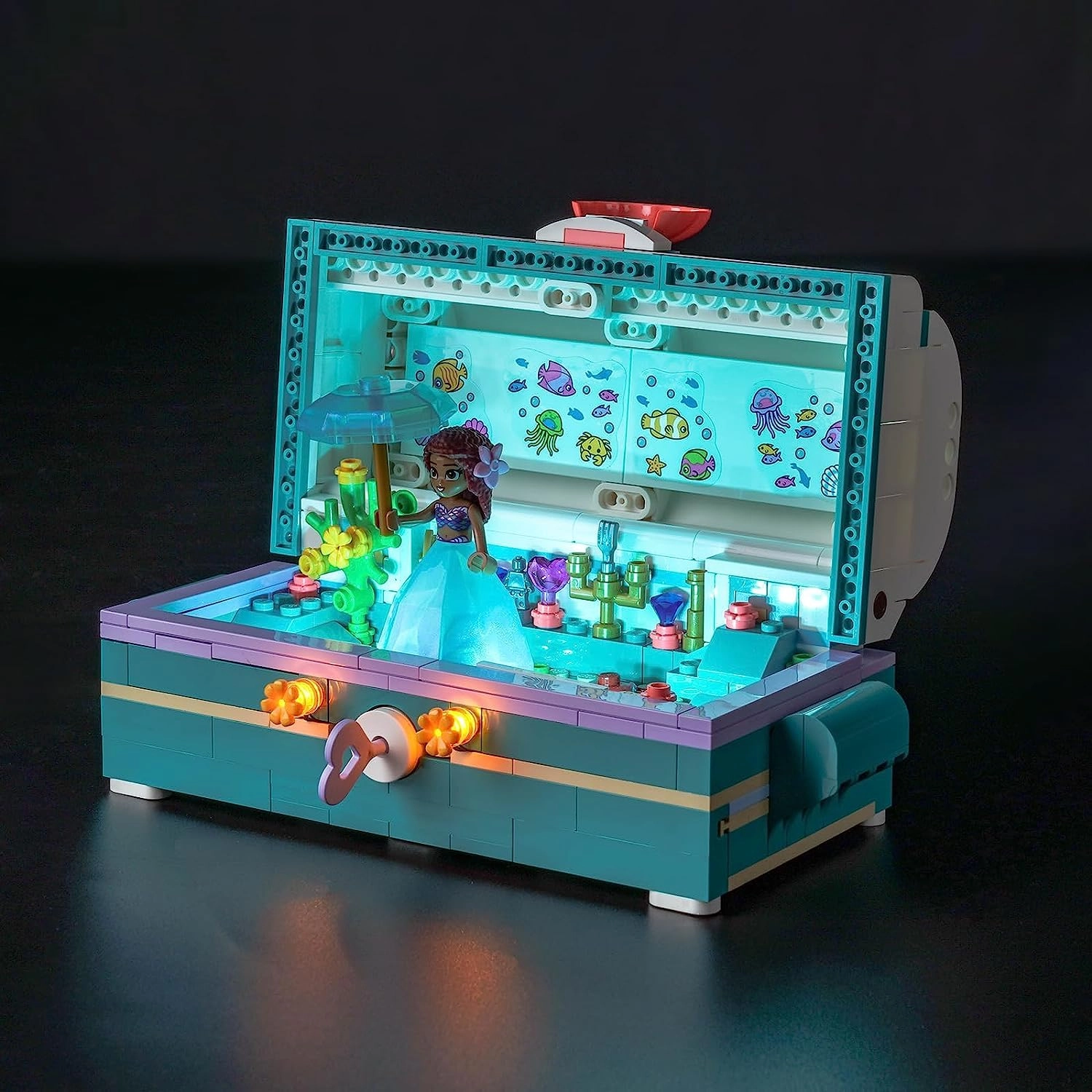 BrickBling LED Lights Set for Lego 43229 Ariel's Treasure Chest - Disney Princess Lego