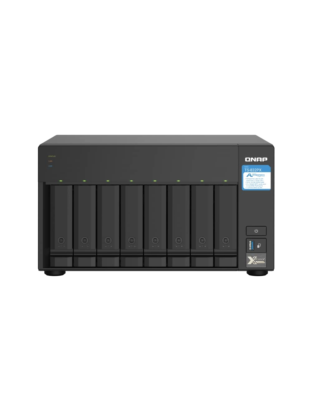 QNAP TS-832PX-4G 8-Bay