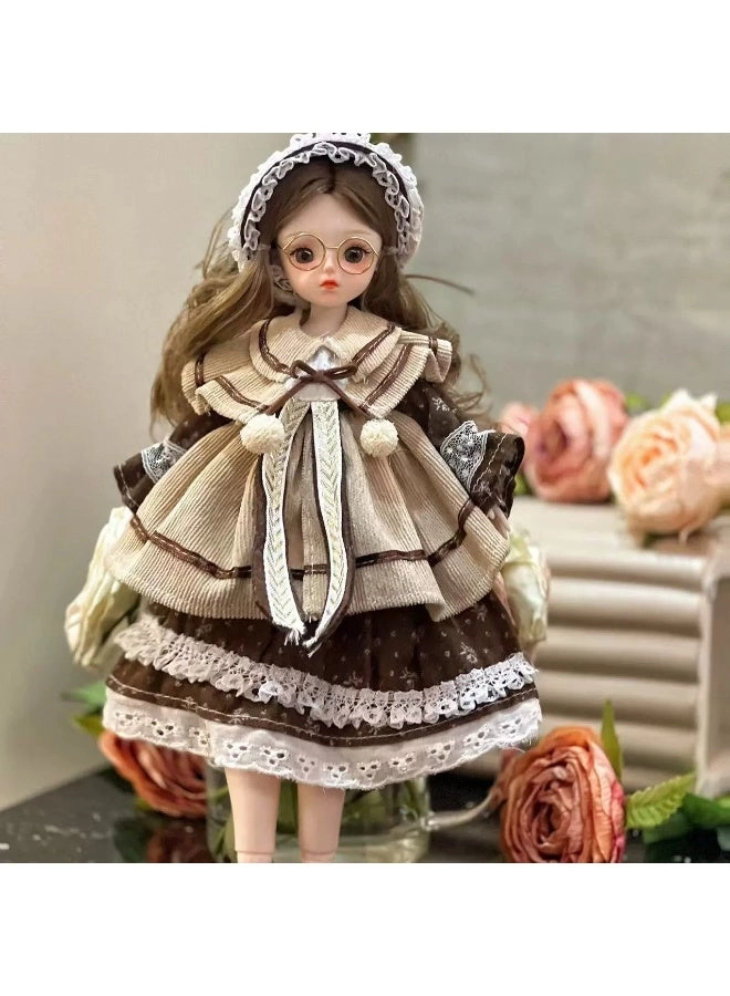 GE BJD Ball Jointed Blythe Smart Doll - 1/6 30CM + Hairpin + Glasses + Shoes