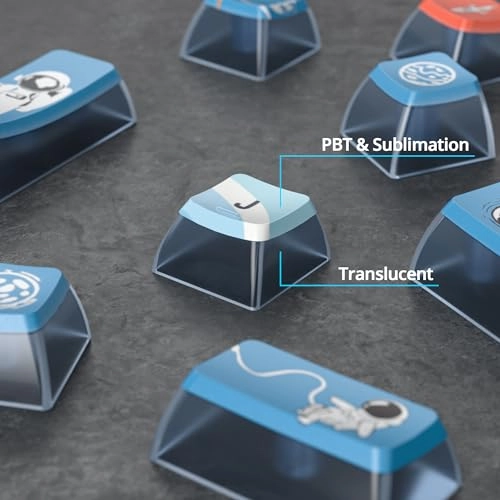 Pudding Keycaps - ASA profile 118-key Translucent