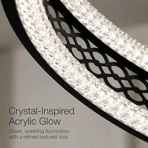 Double Circle LED Chandelier - 3000K–6000K Dimmable