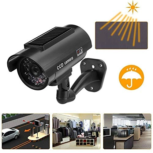 Solar Powered Dummy Camera - Red LED light Adjustable angle