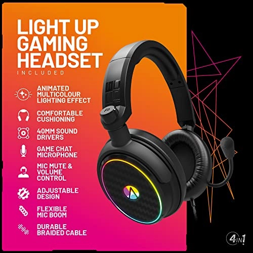 Gaming Keyboard - Wired + Gaming Mouse + Gaming Headset + Mouse Mat