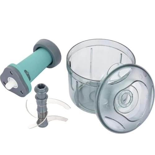 Manual Push Chopper - 700ML 6 STAINLESS STEEL BLADES