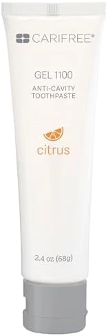 carifree CTx4 Gel 1100 - Sodium fluoride Citrus Toothpaste 2.4 fl oz