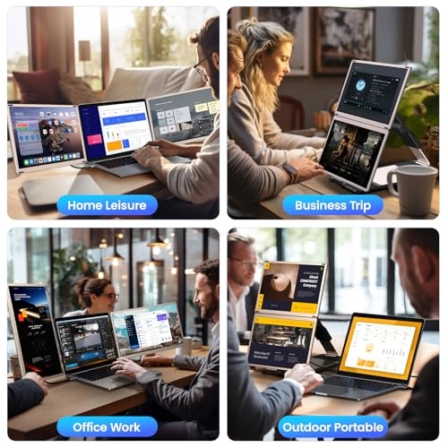 Laptop Screen Monitor Extender - S6 Blue 15.6 Inches 1920x1080