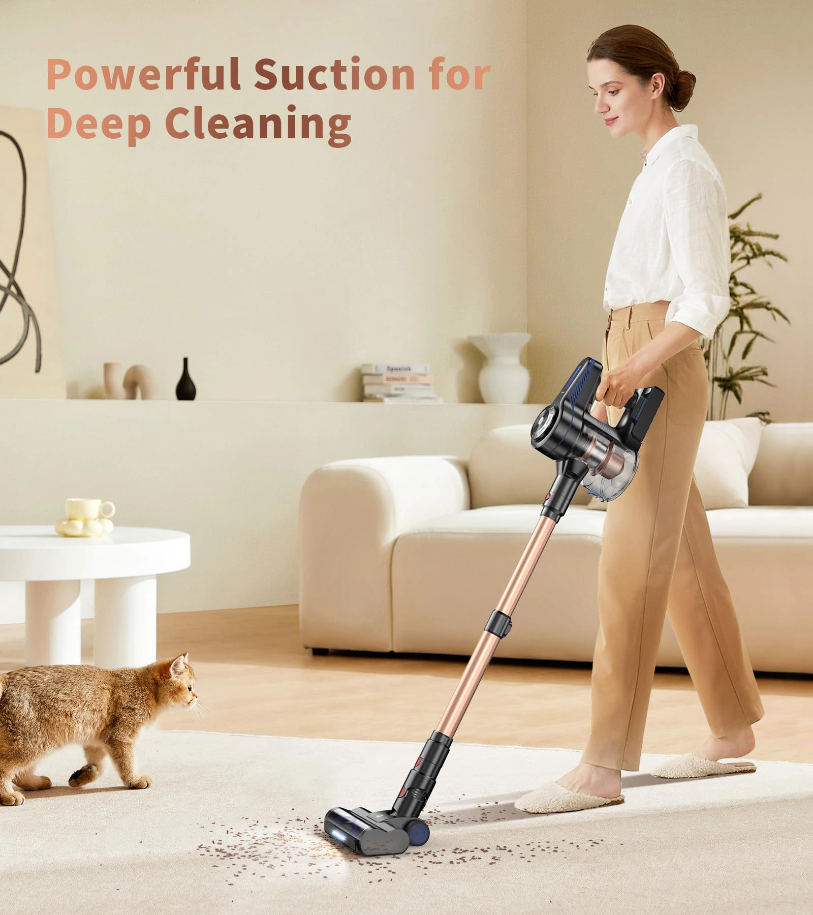 Cordless Vacuum Cleaner - 45min Stick