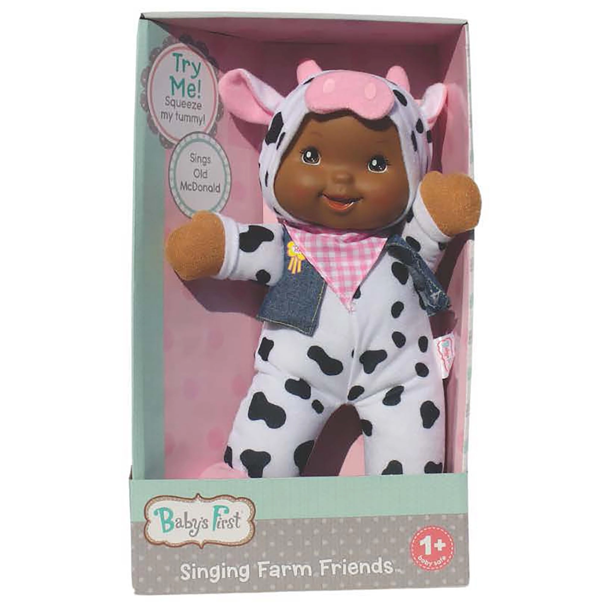 Goldberger Farm Animal Friends - Cow - 12" Soft Body Interactive Audio Ages 1+
