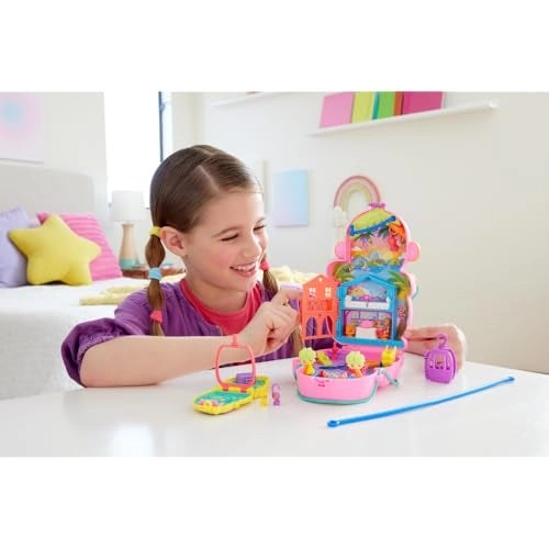 Momma Monkey & Baby Wearable Purse - Dolls Playset 2-in-1 13 Accessories Ages 4+