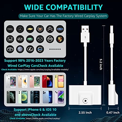 XM-1 - Wireless CarPlay Adapter Plug and Play