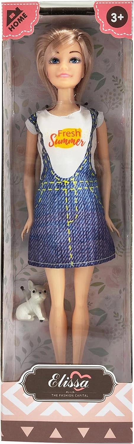 Elissa Style IV Doll - 11.5-Inch Plastic Blonde Blue Ages 3+