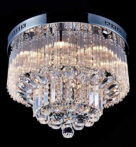 K9 Crystal Raindrop Chandelier - Flush Mount LED